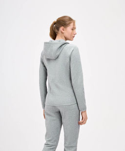 Худи на молнии женское JOGEL ESSENTIAL Athlete Hooded FZ Jacket W, серый  фото 8