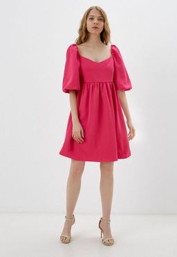 Мини-платье с рукавами-буф длиной - Incity фото 5