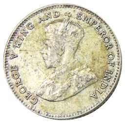 Монета 10 центов 1927 года Стрейтс Сетлментс