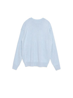 CONTE Свободный джемпер из пряжи с хлопком и модалом LDK 100 light steel blue - Conte elegant фото 3