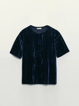 Футболка с коротким рукавом из бархата / Zarina