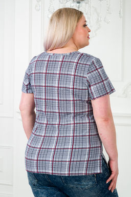 Туника женская из кулирки Наина серый макси - Амадэль фото 9