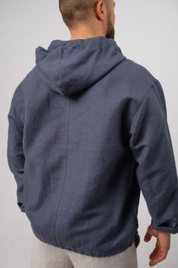 Льняная куртка- анорак - Новый лен фото 4