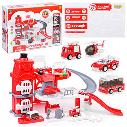 Парковка "Микс" красная, в коробке