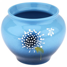 Горшок для жаркого керамический "Русский" 0,85л, д14см, h14см, "Расторопша", с крышкой (Россия)