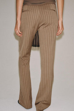 ZW COLLECTION FLARE STRIPED TROUSERS - Zara фото 3