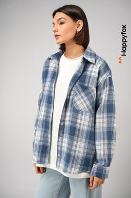 Рубашка женская в клетку Happyfox