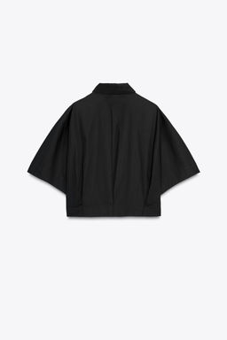 WIDE-SLEEVE POPLIN SHIRT - Zara фото 11