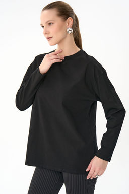 Лонгслив Эшли (чёрный) - Эльза фото 4