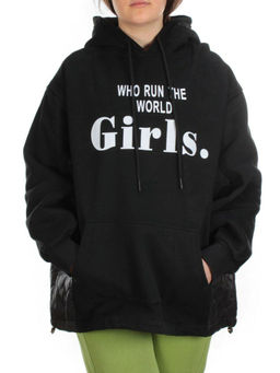 2821 BLACK Худи женское флисе - Фабричный китай фото 2