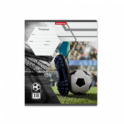 Цена за 200 шт. Тетрадь школьная ученическая ErichKrause Dribbling, 18 листов, клетка (в плёнке по 10 шт.)  фото 6