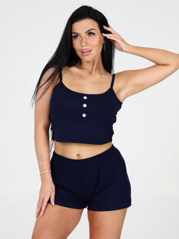 647-П ПИЖАМА ЖЕНСКАЯ (Темно-синий) - А-дина фото 5