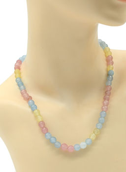 Бусы из кварца шарик гр.8мм цв.берилл, 48см