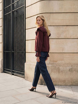 Bisiklet Yaka F?rf?rl? Bluz