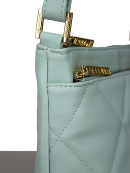 LACCOMA сумка Эмилия-Ф826-голубой эко кожа хлопок фото 4