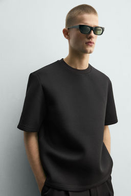 SUDADERA RELAXED FIT T?CNICA / Negro - Zara фото 5