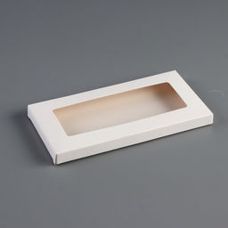 Цена за 5 шт. Коробка под плитку шоколада, белый, 18×9×1.4 см