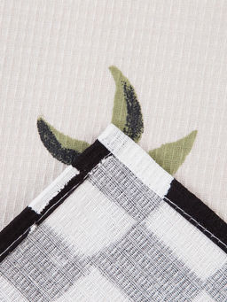 Набор кухонных полотенец Доляна «Пасхальные зайчики», 35×60 см - 4 шт., 100% хлопок, вафля 160 г/м²