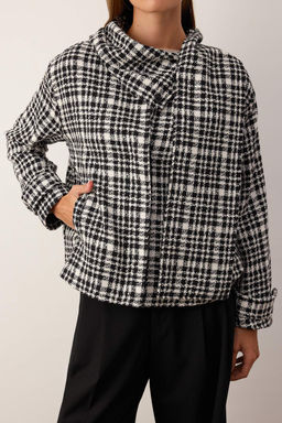 Cok Renkli Regular Kal?p Atk?l? Ekose Kase Mont TWOAW26MO00157 - Trendyolmilla фото 3