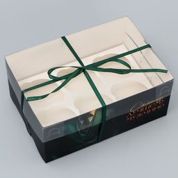 Цена за 5 шт. Коробка для капкейка, кондитерская упаковка, 6 ячеек Стиль 23?16?10 см