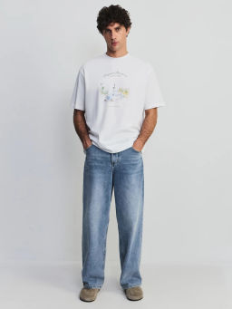 Футболка с принтом из 100% хлопка ZR2605043403-5 / Zarina  фото 2