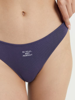 Цена за 2 штуки! Трусы женские бразилиана серо-синие с печатью серо -синий +печать 412555 - Mark formelle фото 6