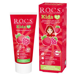 РОКС з/паста 45гр д/детей Малина и Клубника