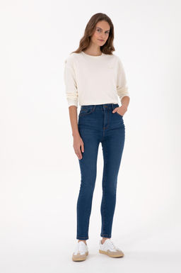 Kad_n Mavi Skinny Haigh Waist Fit Jean Pantolon