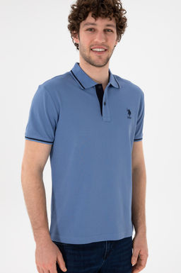 Erkek Slim Fit Polo Yaka Koyu Mavi Basic Ti__rt Sepette S_rpriz _ndirim - U.s. polo assn фото 4