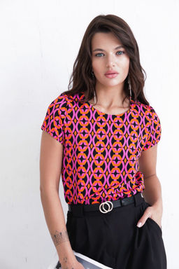 Блуза с коротким рукавом