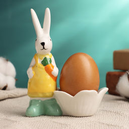 Подставка под яйцо TAKE IT EASY Фигурка: Кролик, 8?6?12 см, МИКС