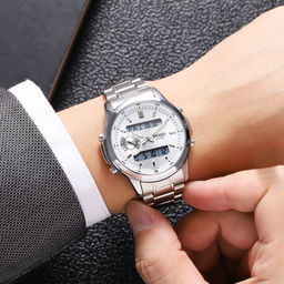 Часы наручные Skmei мужские электронные спортивные 2284silver-silver