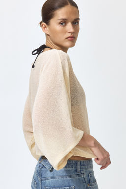 Top de punto con mangas capa - H&m фото 4