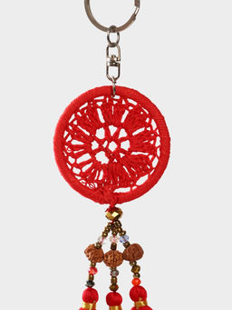 Брелок «Ловец снов», 19 см, красный