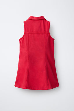 VESTIDO DENIM BOTONES / Rojo - Zara фото 2