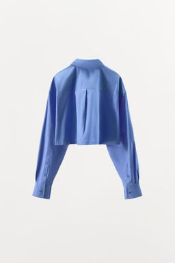 CROP POPLIN SHIRT - Zara фото 7
