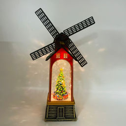 Новогодний декор Мельница стекло - Елка 28 см (арт. WDL-23023B)