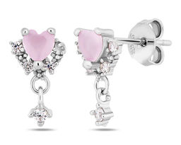 Серьги, розовый кварц, Z-23806