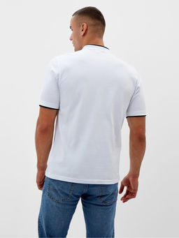 Футболка поло мужская MINAKU REGULAR FIT: белая, р-р 46