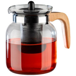 Чайник заварочный, La Caffetteria, объём: 1500 мл, с деревянной ручкой/фильтр из полипр. арт.910134