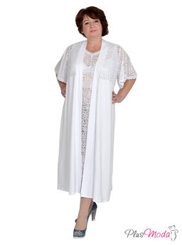 Халат-пеньюар Модель №857 размеры 44-84 - Plusmoda фото 4