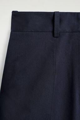 PANTAL?N WIDE LEG DE TWILL DE ALGOD?N
