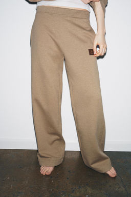WIDE-LEG PLUSH TROUSERS - Zara фото 2