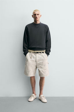 BERMUDA RELAXED FIT BOLSILLO CARPINTERO / Marr?n