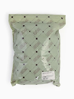 Сумка пляжная, плетёная, клетка 3.5 см, зелёная