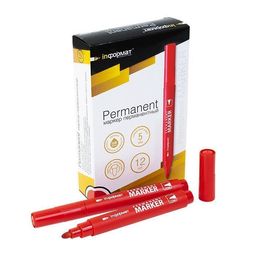 Маркер перманент. INFORMAT PERMANENT 1-5 мм красн. круглый 1 шт
