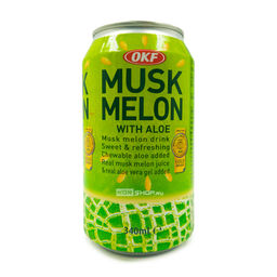 Напиток Дыня + Алоэ фруктовый освежающий Musk Melon With Aloe OKF, Корея, 340 мл Акция