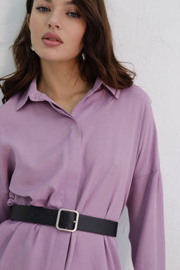 Базовая удлинённая рубашка свободного силуэта - Martichelli фото 107