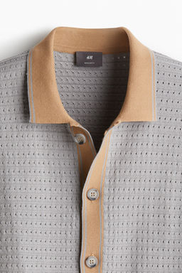 Camisa en punto pointelle Regular Fit - H&m фото 7