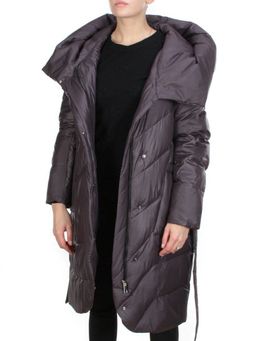 2237 GREY/PURPLE Пальто женское зимнее AKIDSEFRS (200 гр. холлофайбера) - Fashion фото 7